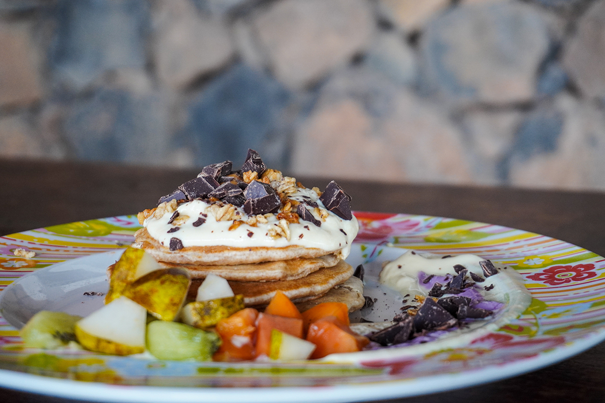Pancake avena e frutta